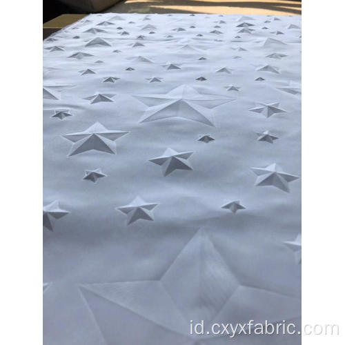 membintangi 3d emboss polyester microfiber fabric